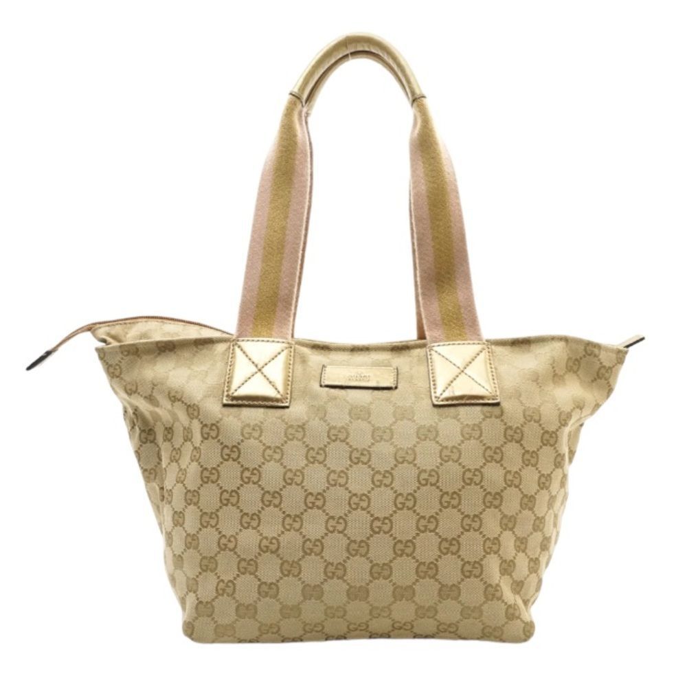 Gucci Light Brown Canvass Tote Bag